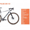 Велосипед FORWARD IMPULSE 28 X D (28" 8 ск. рост. 540 мм) 2024, белый/черный