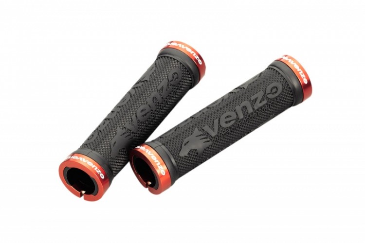 Ручки руля VENZO, VZ-E05-001, красный кламп