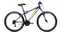 Велосипед FORWARD FLASH 26 1.2 (26" 21 ск. рост. 19") 2022, синий/ярко-зеленый
