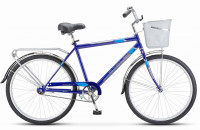 Велосипед STELS Navigator-200 C (26", рост 19", Синий), арт. Z010 с корзинкой