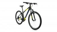 Велосипед FORWARD APACHE 27,5 1.2 (27,5" 21 ск. рост. 17") 2022, черный/желтый