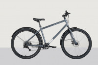 Велосипед FORWARD SPIKE 27,5 D (27,5" 8 ск. рост. 18") 2023, серый/серебристый