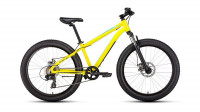 Велосипед FORWARD BIZON MINI 24 (24" 7 ск. рост 13") 2020-2021, желтый, RBKW1Q347003