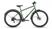 Велосипед FORWARD SPIKE 29 D (29" 8 ск. рост. 18") 2023, зеленый/черный