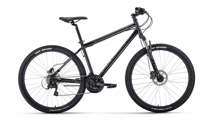 велосипед FORWARD SPORTING 27,5 3.0 disc (27,5" 21 ск. рост 17") 2019-2020, черный