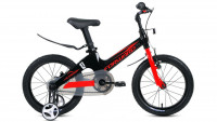 Велосипед FORWARD COSMO 16 (16" 1 ск.) 2022, черный/красный