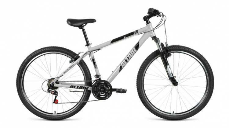 Велосипед AL 27,5 V (27,5" 21 ск. рост 17") 2020-2021, серый/черный