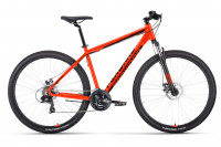 Велосипед FORWARD APACHE 29 2.0 D CLASSIC (29" 21 ск. рост. 17") 2022, красный/черный