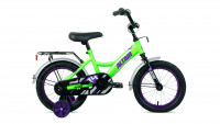 Велосипед ALTAIR KIDS 14 (14" 1 ск.) 2022, ярко-зеленый/фиолетовый
