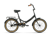 Велосипед FORWARD ARSENAL 20 X (20" 1 ск. рост. 14" скл.) 2022, черный/золотой