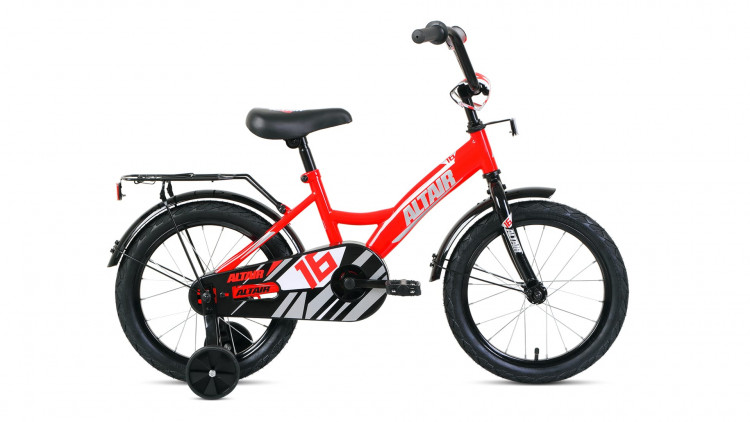 Велосипед ALTAIR KIDS 16 (16" 1 ск.) 2022, красный/серебристый