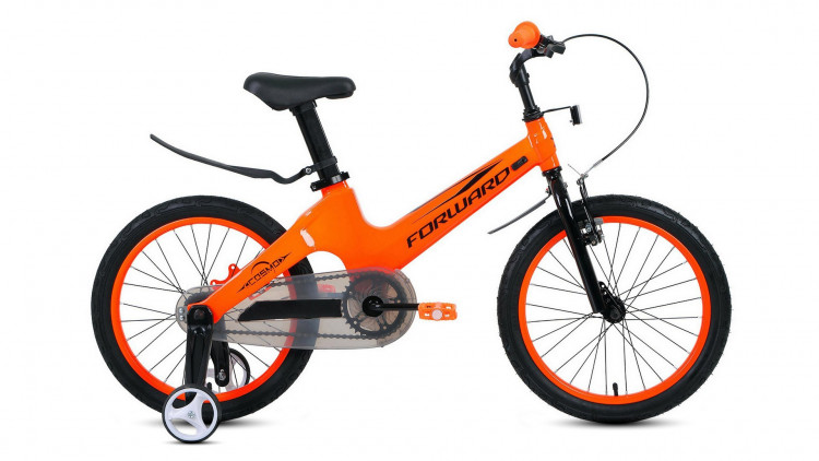 Велосипед FORWARD COSMO 18 (18" 1 ск.) 2022, оранжевый