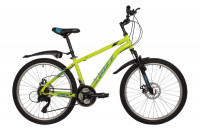 Велосипед FOXX 24" AZTEC D зеленый, сталь, размер 14"