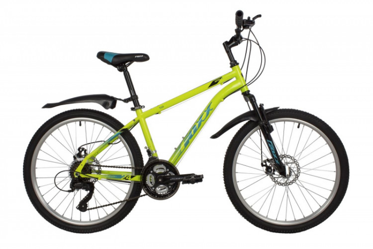Велосипед FOXX 24" AZTEC D зеленый, сталь, размер 14"