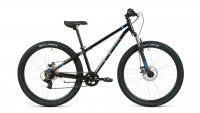 Велосипед FORWARD UNIT 26 2.0 D (26" 7 ск. рост. 13") 2024, черный/голубой