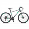 Велосипед STELS Navigator-590 D 26" (18", 21 ск., Серый/салатовый) K010 