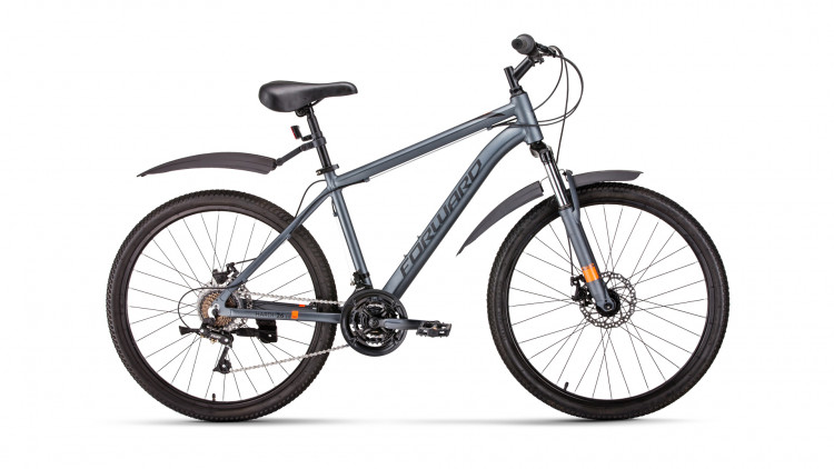 велосипед FORWARD HARDI 26 2.0 disc (26" 21ск рост 17'') серый 2019