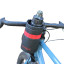 Велосумка КОРМУШКА на руль, р-р 18х11 см, цвет черный. Серия CITY. TOURBIKE