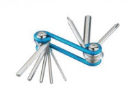 Ключ многофункциональный, Мультитул, BASIC, 8 в 1 (2/2.5/3/4/5/6mm/PH2/flat), KLONK, 10510, (синий)