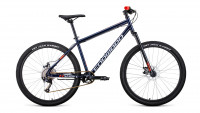 Велосипед FORWARD SPORTING 27,5 X D (27,5" 9 ск. рост. 19") 2022, темно-синий/красный