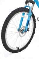 Комплект эластичных чехлов их 2-х шт. на колеса для велосипеда, р-р 18"-24", цвет черный, PROTECT