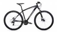 велосипед FORWARD NEXT 29 3.0 disc (29" 24 ск. рост 19") 2019-2020, черный/серый мат.