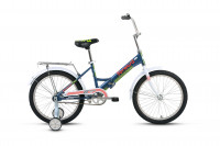 Велосипед FORWARD TIMBA 20 (20" 1 ск. рост 13" скл.) 2020-2021, синий, 1BKW1C201002