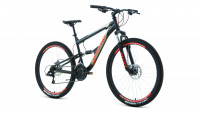 Велосипед FORWARD RAPTOR 27,5 2.0 D (27,5" 18 ск. рост. 16") 2022, черный/красный