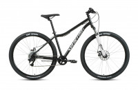 Велосипед FORWARD SPORTING 29 2.2 D (29" 21 ск. рост. 17") 2022, черный/белый