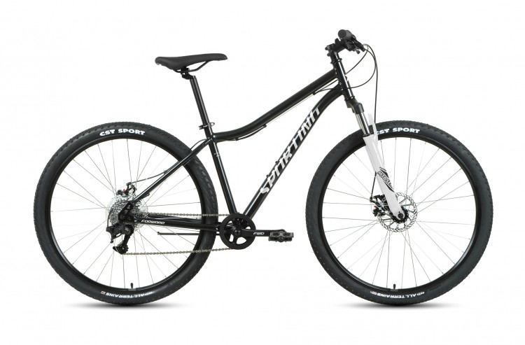 Велосипед FORWARD SPORTING 29 2.2 D (29" 21 ск. рост. 17") 2022, черный/белый