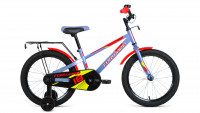Велосипед FORWARD METEOR 18 (18" 1 ск.) 2022, серый/красный