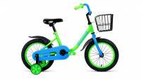 Велосипед FORWARD BARRIO 14 (14" 1 ск.) 2022, зеленый