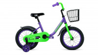 Велосипед FORWARD BARRIO 14 (14" 1 ск.) 2022, фиолетовый