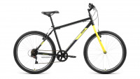 Велосипед ALTAIR MTB HT 26 1.0 (26" 7 ск. рост. 17") 2022, черный/желтый