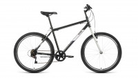 Велосипед ALTAIR MTB HT 26 1.0 (26" 7 ск. рост. 17") 2022, черный/серый