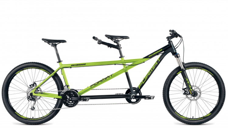 велосипед FORMAT 5352 27,5 (27 ск.) тандем - зеленый / черный