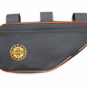 Велосумка под раму, р-р 41х20х5 см, цвет черный/оранжевый, PROTECT™
