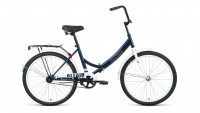 Велосипед ALTAIR CITY 24 (24" 1 ск. рост. 16" скл.) 2022, темно-синий/серый