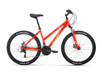 Велосипед FORWARD IRIS 26 2.0 D (26" 18 ск. рост. 17") 2022, красный/желтый