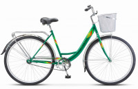 Велосипед STELS Navigator-345 C (28", рост 20" Зеленый) с корзинкой