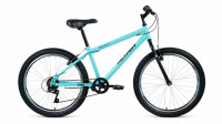 велосипед ALTAIR MTB HT 24 1.0 (24" 6 ск. рост 14") 2019-2020, мятный/черный