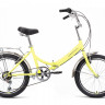 Велосипед FORWARD ARSENAL 20 2.0 (20" 6 ск. рост. 14" скл.) 2022, ярко-зеленый/темно-серый
