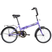 Велосипед Novatrack складной TG-20 CLASSIC 1.1, фиолетовый, 20"