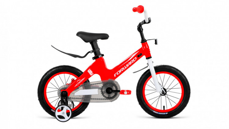 Велосипед FORWARD COSMO 14 (14" 1 ск.) 2022, красный УЦ