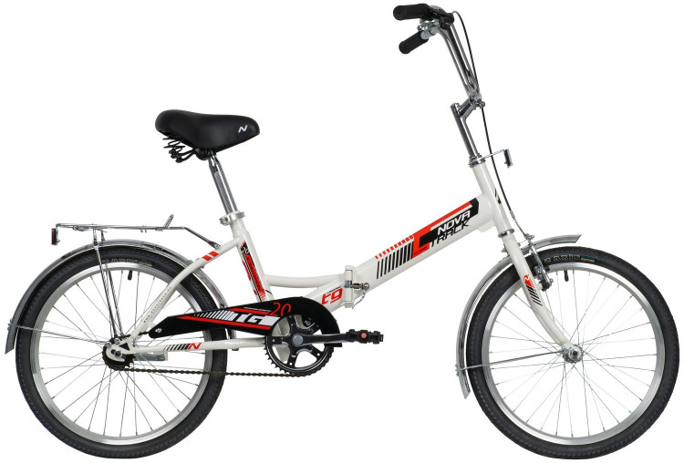 Велосипед Novatrack складной TG-20 CLASSIC 2.0, белый, 20"