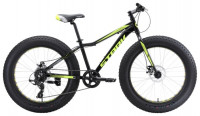 Велосипед Stark'18 Rocket Fat 24.2 D алюм. 8ск. чёрный/зелёный
