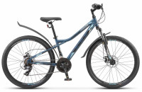Велосипед STELS Navigator-510 MD 26" (рост 14" Темно-синий/Зеленый 2024) V010