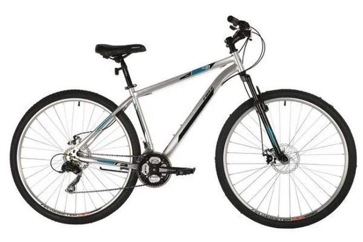 Велосипед FOXX 29" AZTEC D серебристый, сталь, размер 22"