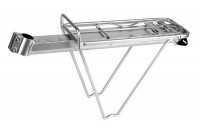 Багажник 26" DM-KW617/02, консольный, алюм., крепление на эксцентрике за подседельный штырь, сереб.
